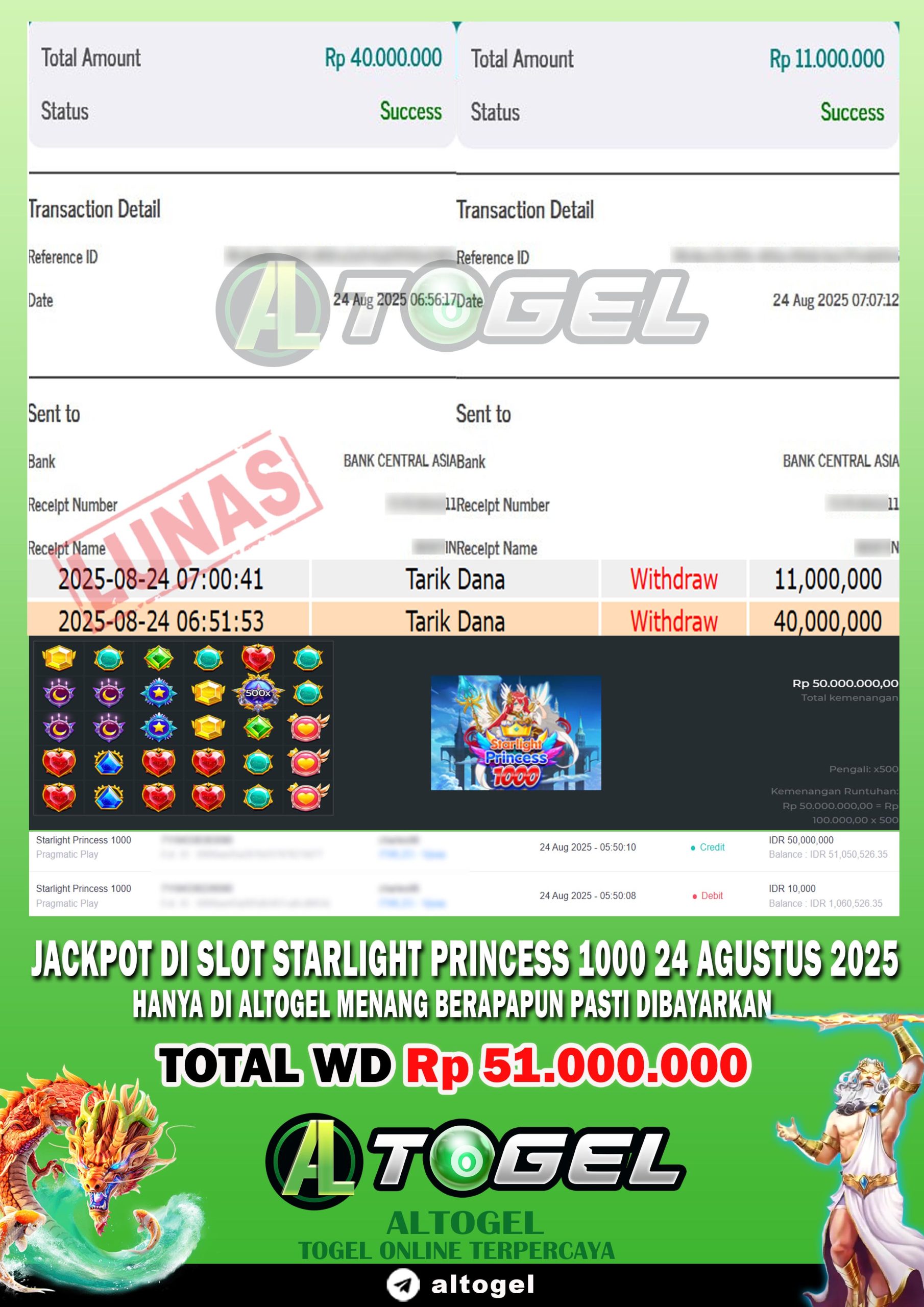 BUKTI JP ALTOGEL 24 AGUSTUS 2025