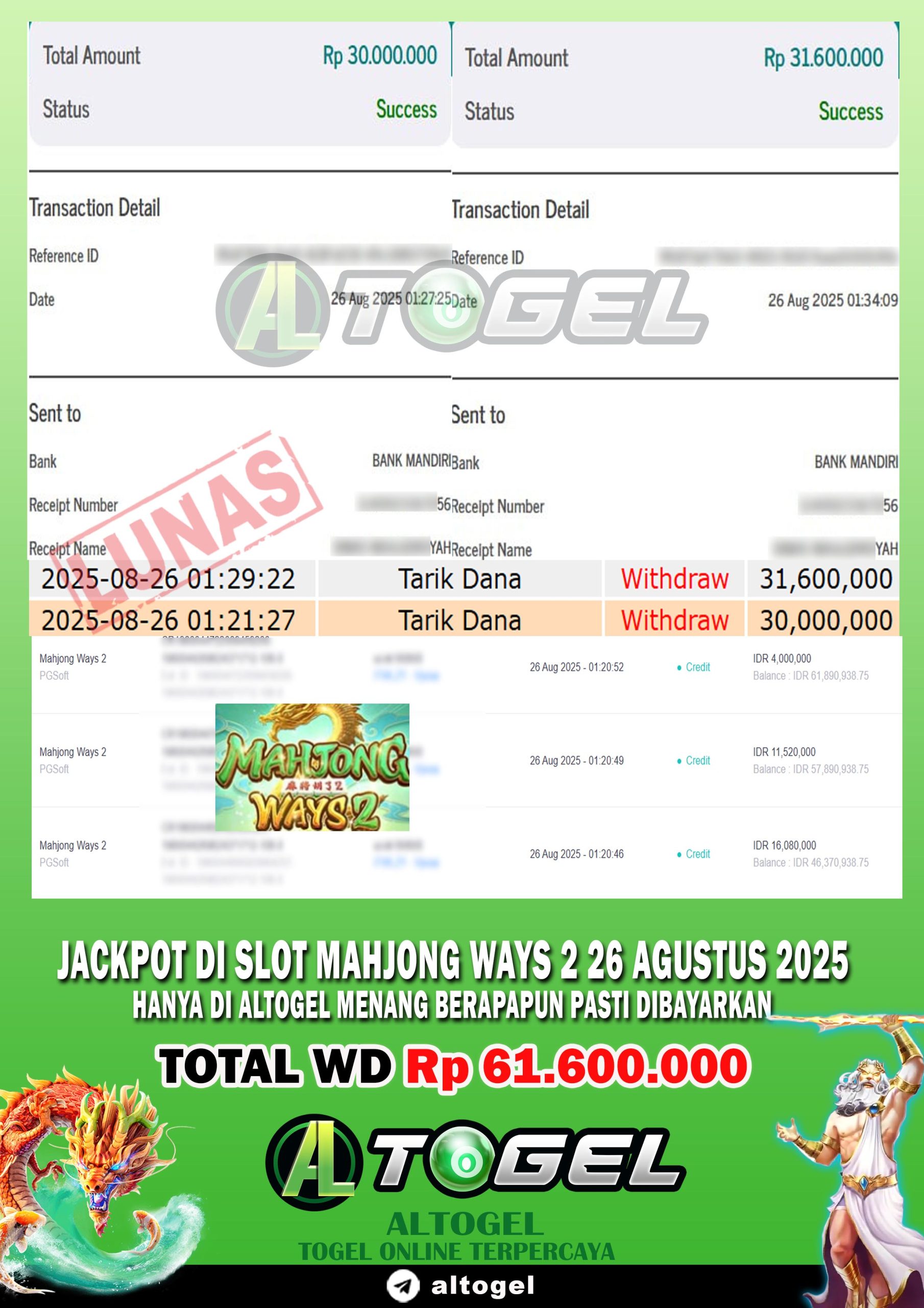 BUKTI JP ALTOGEL 26 AGUSTUS 2025