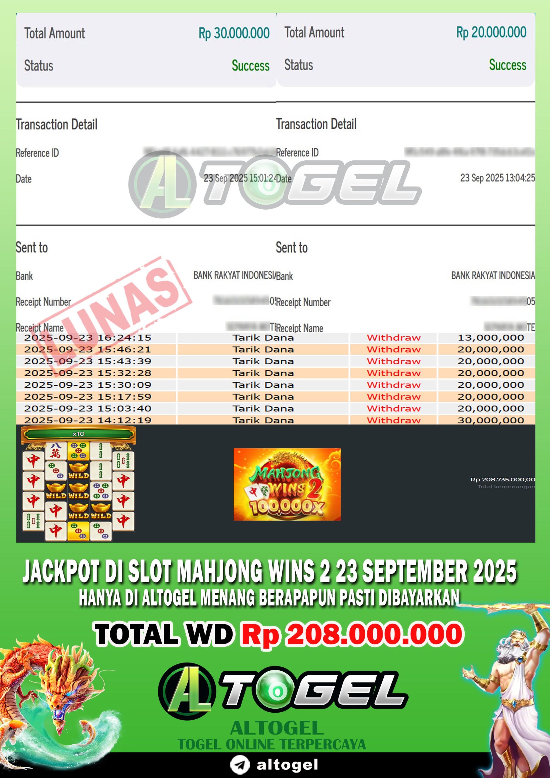 BUKTI JP ALTOGEL 23 SEPTEMBER 2025