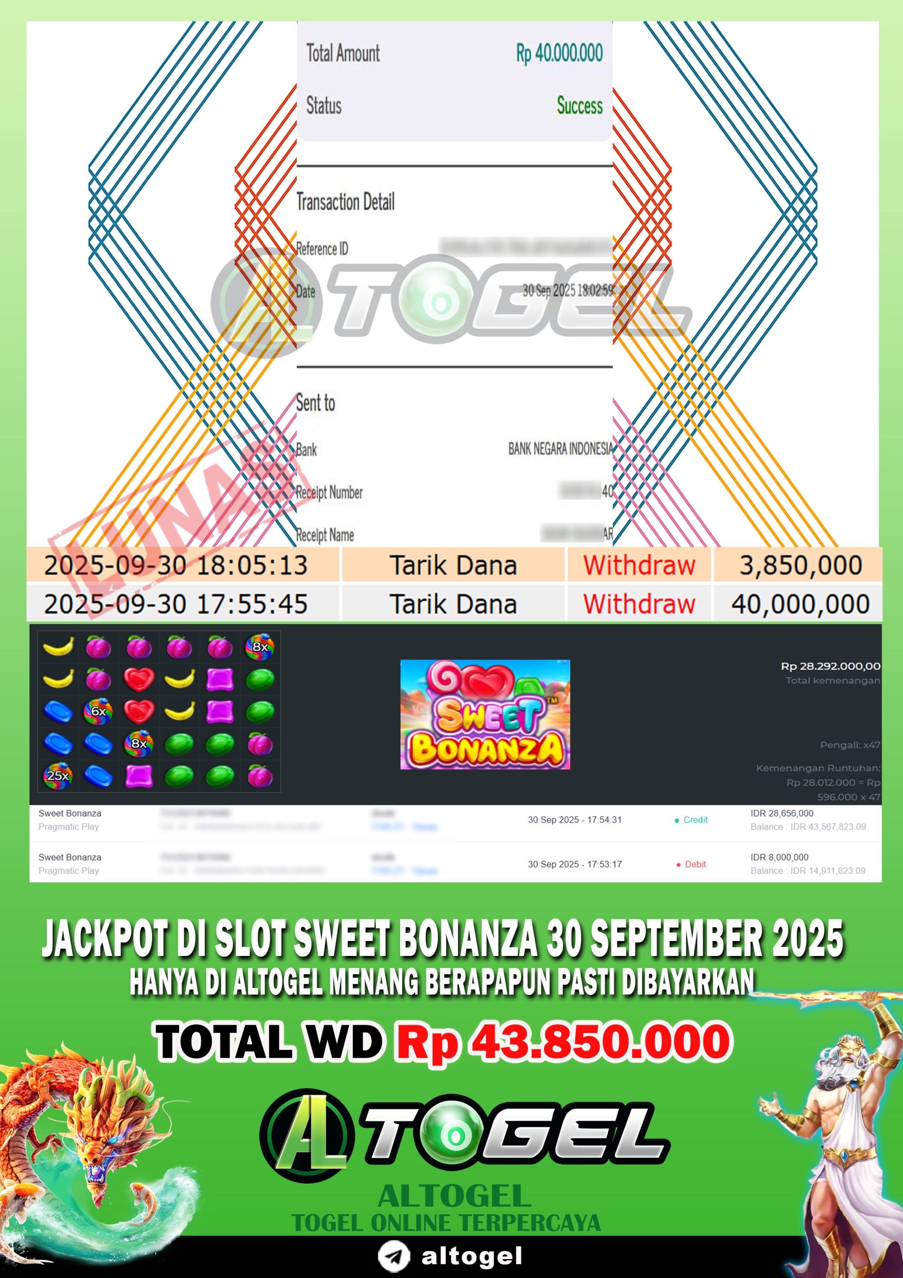 BUKTI JP ALTOGEL 30 SEPTEMBER 2025